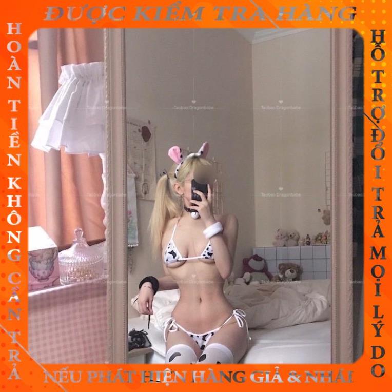 Cosplay Bò Sữa - Nàng Bò Sữa Quyến Rũ •ME1596 Nội Y 2 Mảnh Gợi Cảm • Đồ Lót Mặc Nhà Sexy  okhucli | BigBuy360 - bigbuy360.vn