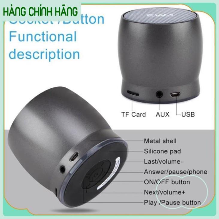 Loa bluetooth mini EWA A-150, Âm thanh cộng hưởng 360° cho Laptop PC Cao Cấp BH 12 tháng