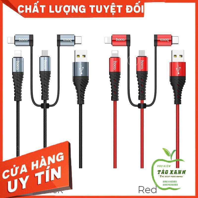 Cáp Sạc Hoco 4 đầu Tiện Dụng Bảo Hành 6 tháng