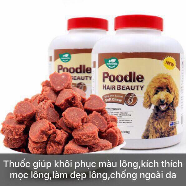 1 viên Poodle Hair Beauty - Thuốc phục hồi màu lông cho chó Poodle