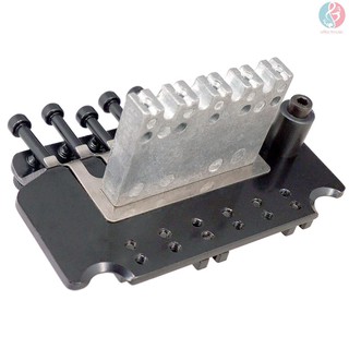 E&M 6 String Double Roll Tailpiece Saddle Tremolo Bridge System for Electric Guitar Replacement