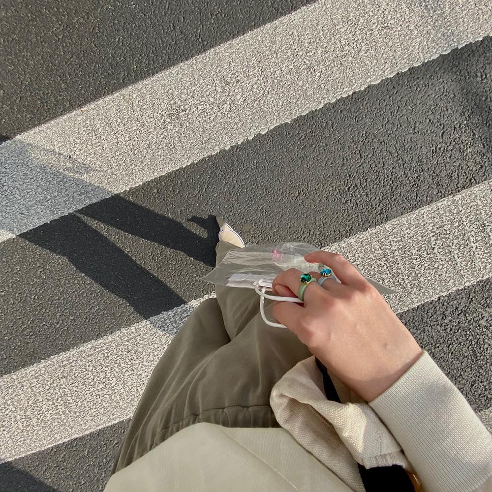 Nhẫn Resin Hình Elip Đơn Giản Màu Sắc Kẹo Ngọt Phong Cách Hàn Quốc Cho Nữ