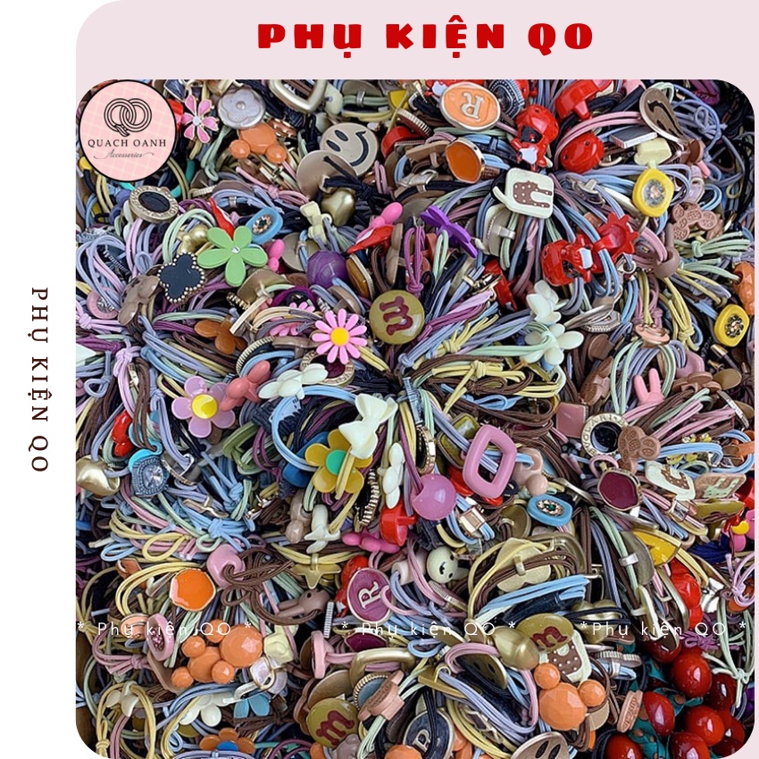 49k/1 THÙNG dây thun buộc tóc 40-50c tặng kèm 1c Scrunchies DBT04