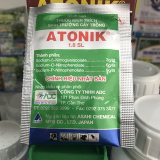 combo 10 gói Phân ATONIC Nhật Bản Kích Thích Sinh Trưởng Cho Hoa Lan, Hoa Hồng, Rau Màu, Cây Ăn Quả - Longf1
