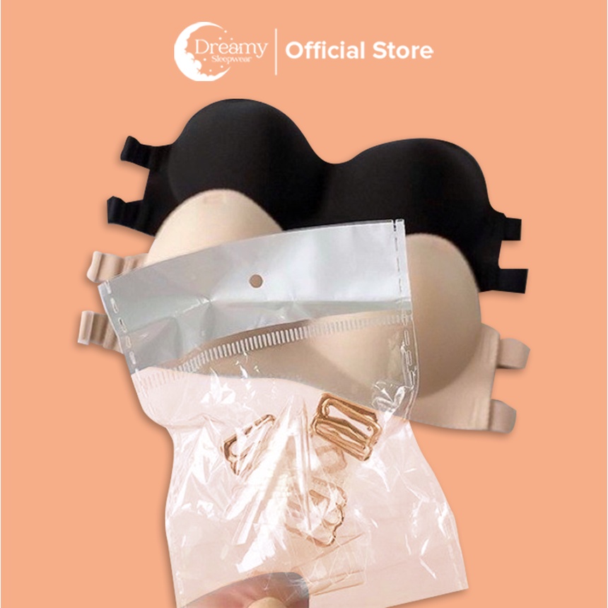 Áo Bra Chống Tuột Mút Mỏng su trơn dây lưng sau Dreamy - A01