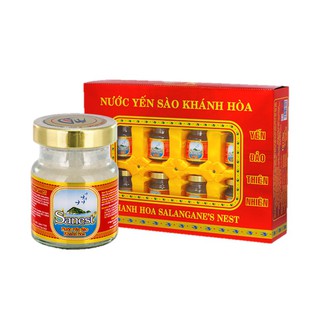 Nước Yến Sào Khánh Hòa Sanest - Có Đường (Hộp 8 Lọ X 70ml/Lọ)