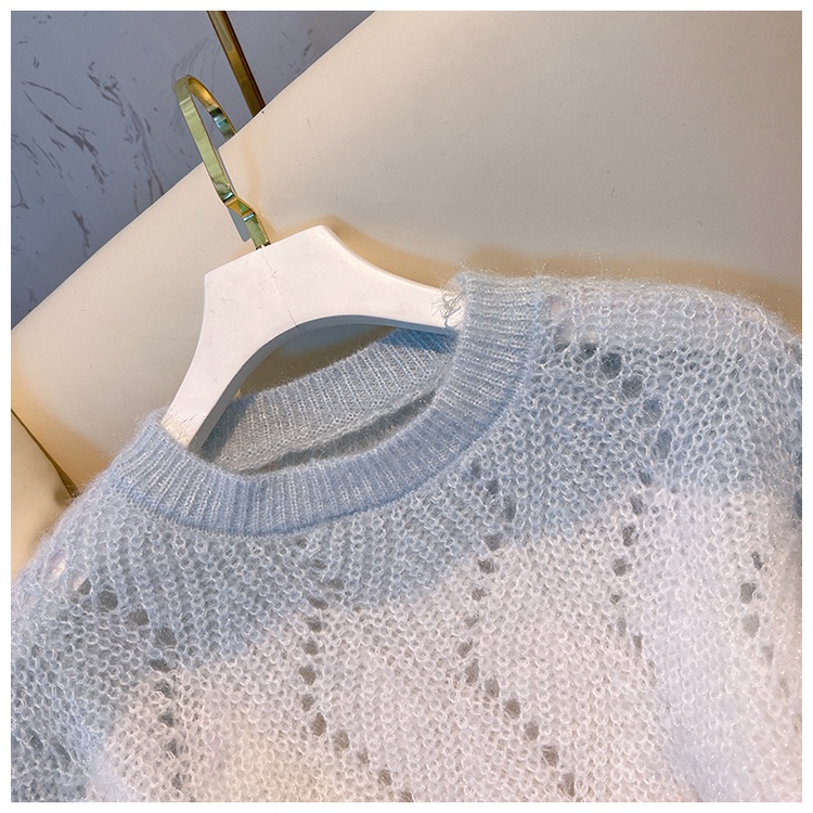 Áo Sweater Tay Dài Thiết Kế Đục Lỗ Thời Trang Mùa Thu Mới Cho Nữ