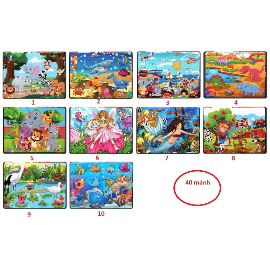 CHỌN HÌNH - Ghép hình Puzzle 24-40-60 mảnh bằng gỗ bền đẹp