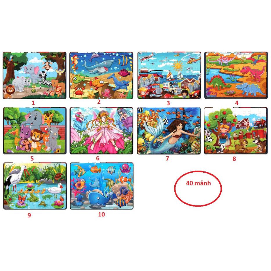 CHỌN HÌNH - Ghép hình Puzzle 24-40-60 mảnh bằng gỗ bền đẹp