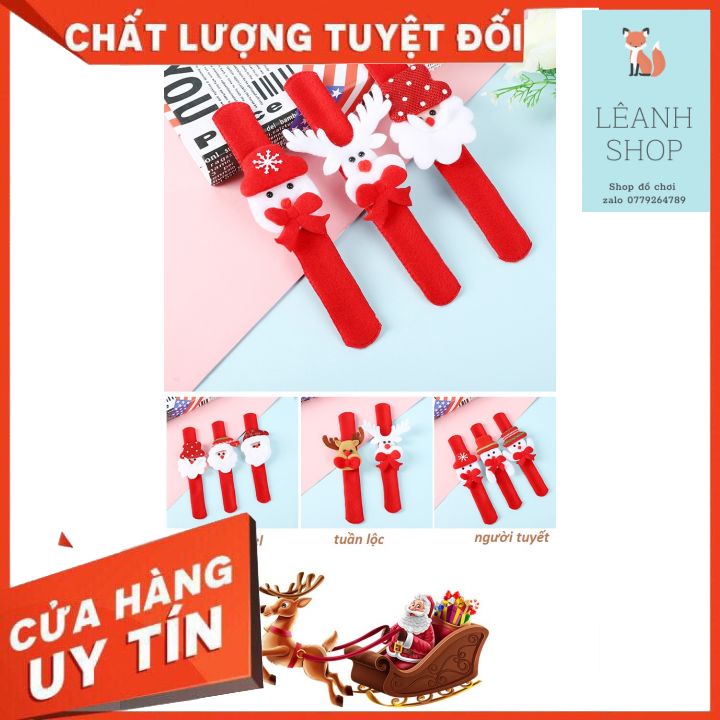 Vòng Tay Noel⭐Có Phát Sáng vải nhung dạ đồ chơi đồng hồ đeo tay quà tặng học sinh trong mùa giáng sinh cho bé