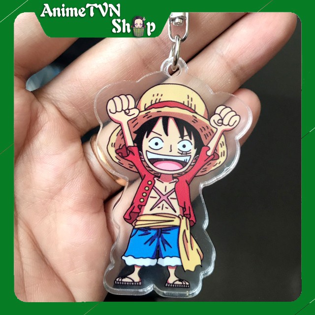 Móc khoá Mica anime One Piece - Đảo hải tặc (Loại 5 - Tứ hoàng và thế hệ tồi tệ) - Nhựa Cứng Acrylic In 2 mặt sắc nét