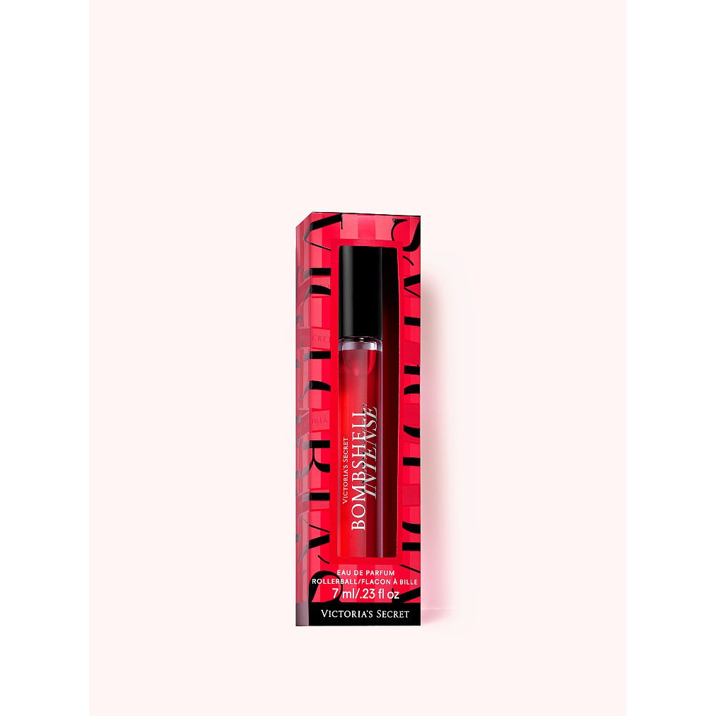 [Perfume 7ml] Nước hoa mini dạng lăn Bombshell Intense hương Cherry tươi, Hoa mẫu đơn đỏ và Vani -Victoria's Secret Mỹ