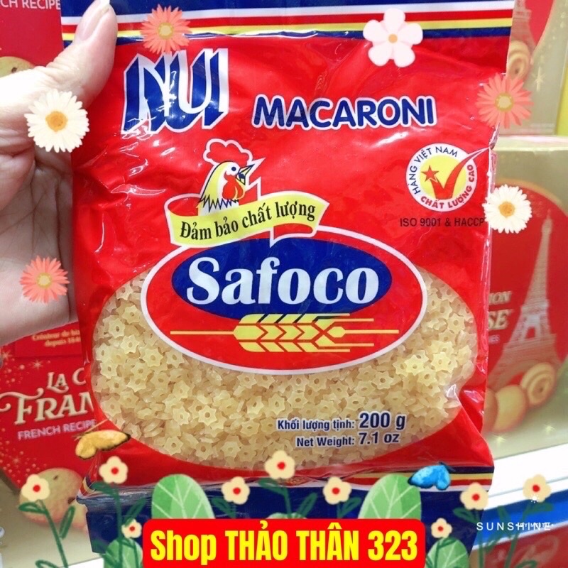 Nui Ngôi Sao Safaco 200g (Thùng 45 Gói)