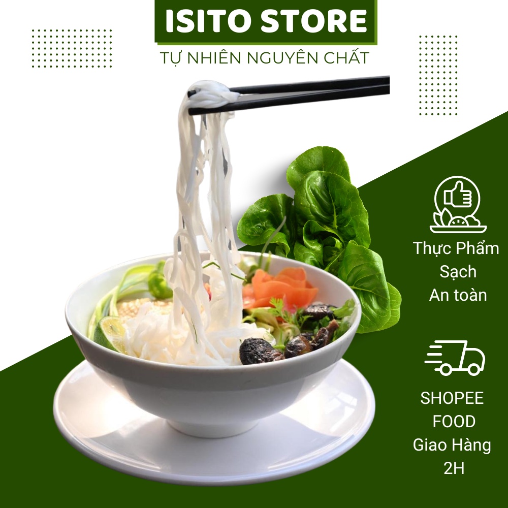 Mì Chũ Isito 500gr Cao Cấp Sợi Mì Thơm Ngọt, Dẻo Dai, Đậm Đà Đặc Sản Bắc Giang