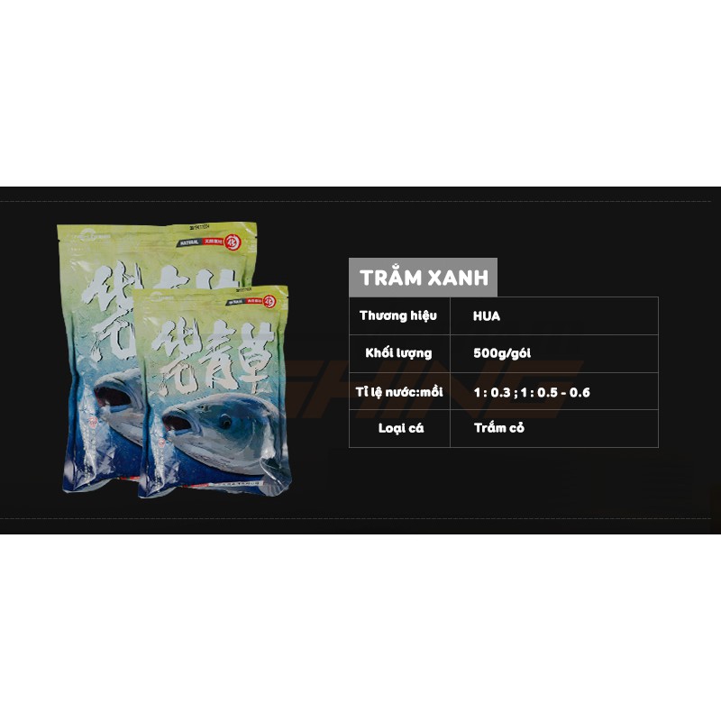 Mồi Câu Cá - Trắm Xanh HUA 500g