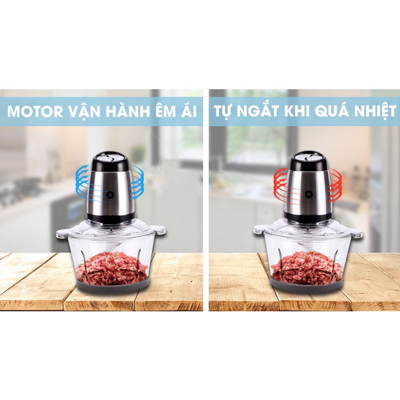 Máy Xay Thịt Mishio MK273 2 Lít 300W quà tặng sữa morinaga