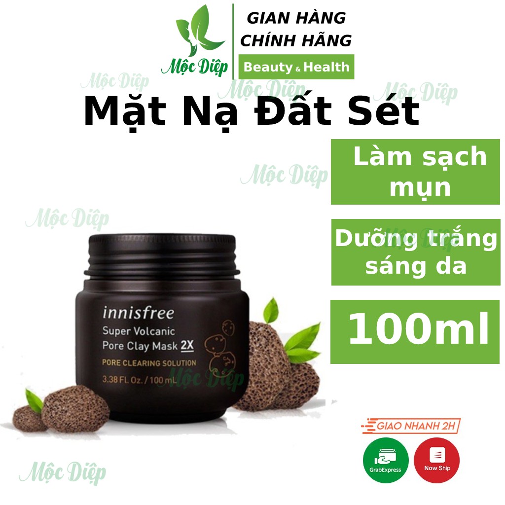 Mặt Nạ Đất Sét Innisfree Super Volcanic Pore Clay Mask 2X 100ml - Mộc Diệp