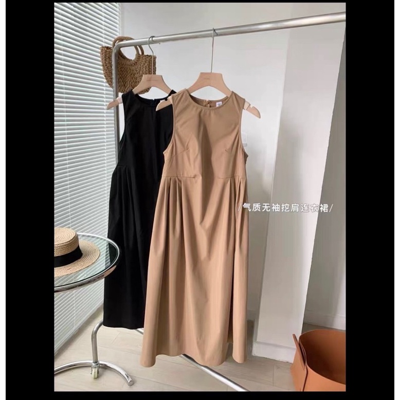 0306 Váy sát nách dáng dài có túi sườn phong cáchh Hàn Quốc , đầm babydoll xuông công chúa ulzzang nữ ( có sẵn ) HANSOO | BigBuy360 - bigbuy360.vn