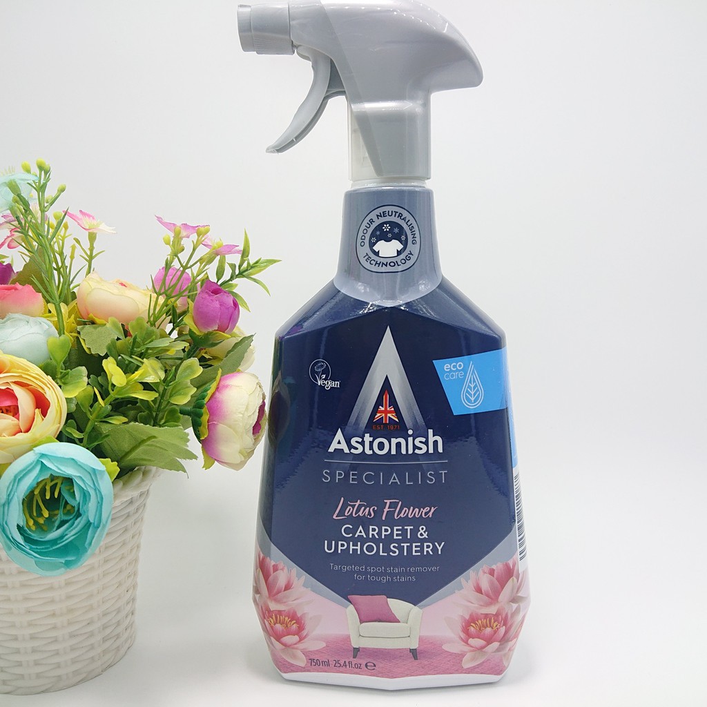 Vệ Sinh Tẩy Sofa ASTONISHBình xịt tẩy nỉ thảm, ghế sofa , ghế ô tô Astonish C6720_750ml