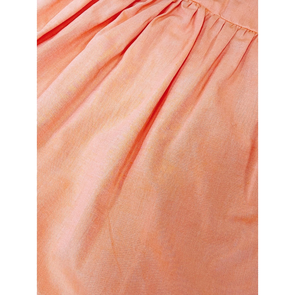 Đầm Sát Nách Nơ Cổ Màu Cam Cho Bé Gái SoraChan - M084