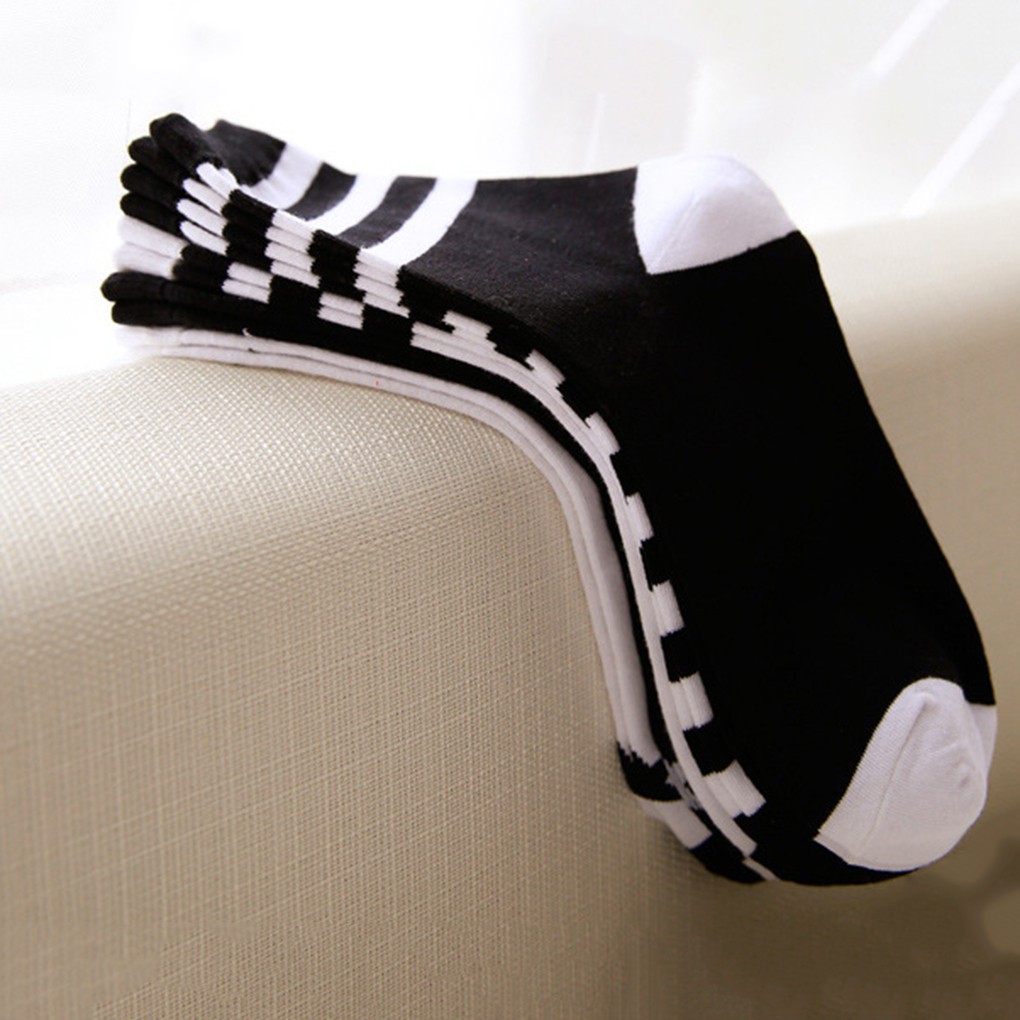 Tất cotton cao viền 3 sọc cực nổi bật