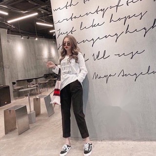 QUẦN BAGGY DẠ GÂN GIỮ CẠP CHUN