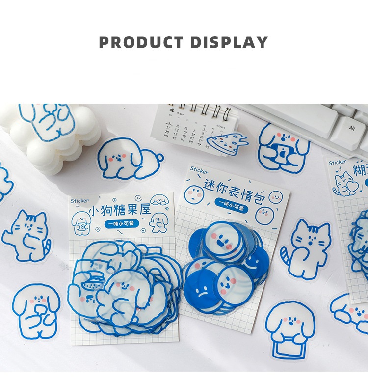 40 Miếng Dán Dễ Thương Trang Trí Nhật Ký, Album