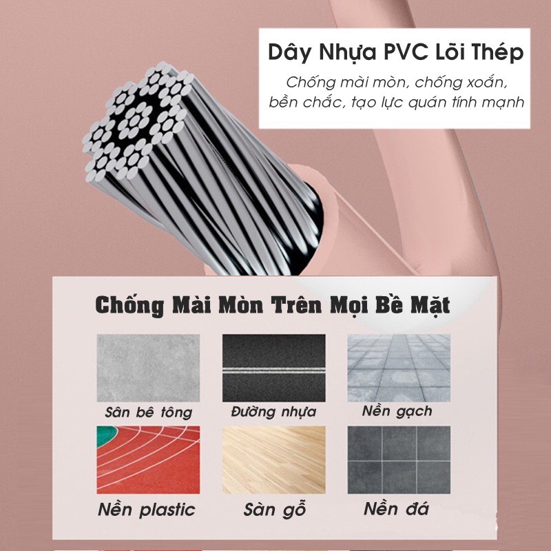 Bộ dây nhảy thể lực không dây đếm số tự động lõi thép Today U Wear