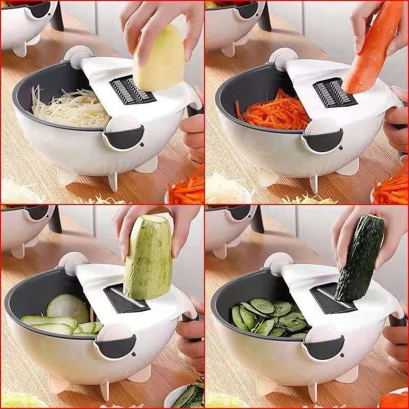 Bộ Dụng Cụ Bào Sợi Củ Quả Đa Năng 9 Trong 1