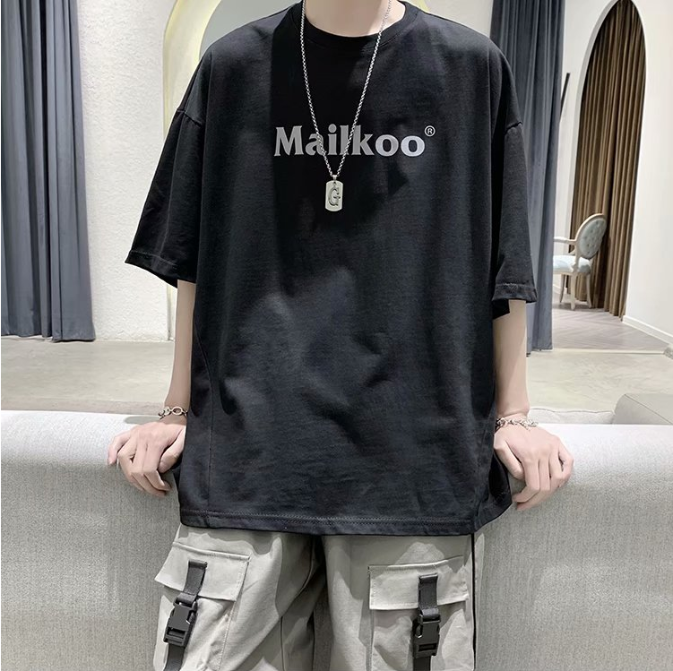 Áo Thun Tay Lỡ Dáng Rộng In Chữ Phong Cách Hàn Quốc Thời Trang Cho Nữ 19252