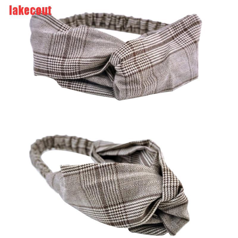 {lakecout}Women Girl Turban Twist Knot Head Wrap Headband Twisted Knotted Hair Band YJB