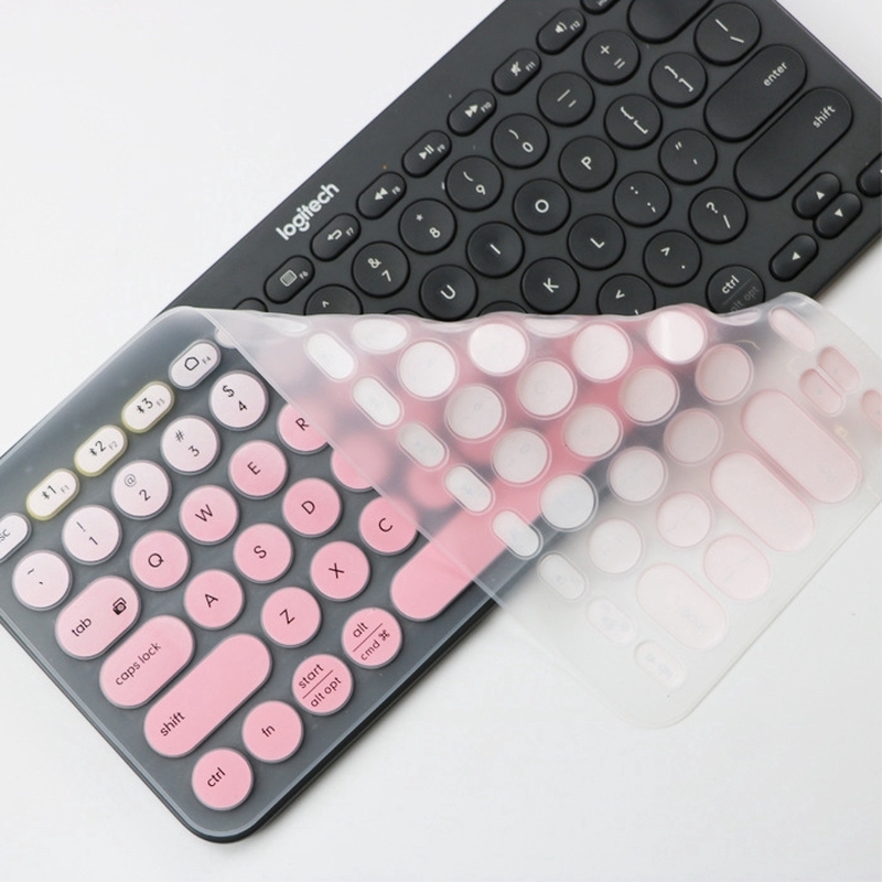 Miếng dán bàn phím bằng chất liệu silicon siêu mỏng bảo vệ cho Logitech K380