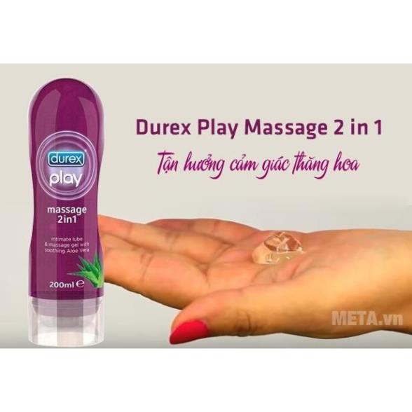 [ Cam kết chính Hãng ] Gel Bôi Trơn Durex Play Massage 2 In 1 Hương Bạc Hà Lô Hội