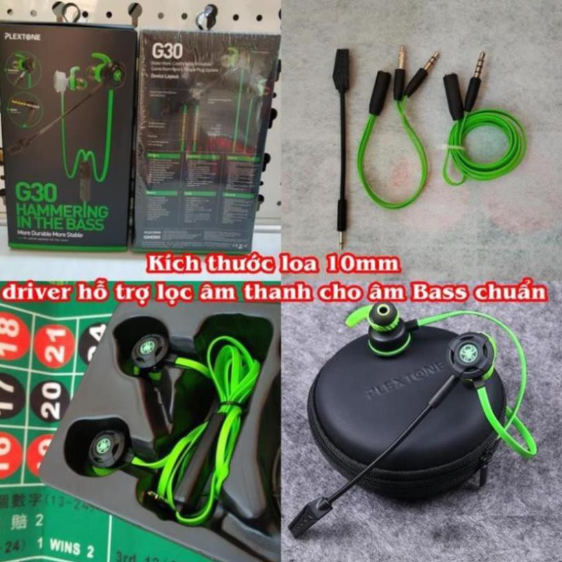 TAI NGHE CHƠI GAME - PLEXTONE G30 CẢI TIẾN MỚI - MIC RỜI CHỐNG ỒN LỌC ÂM TỐT ÂM BASS CHUẨN - UPDATE