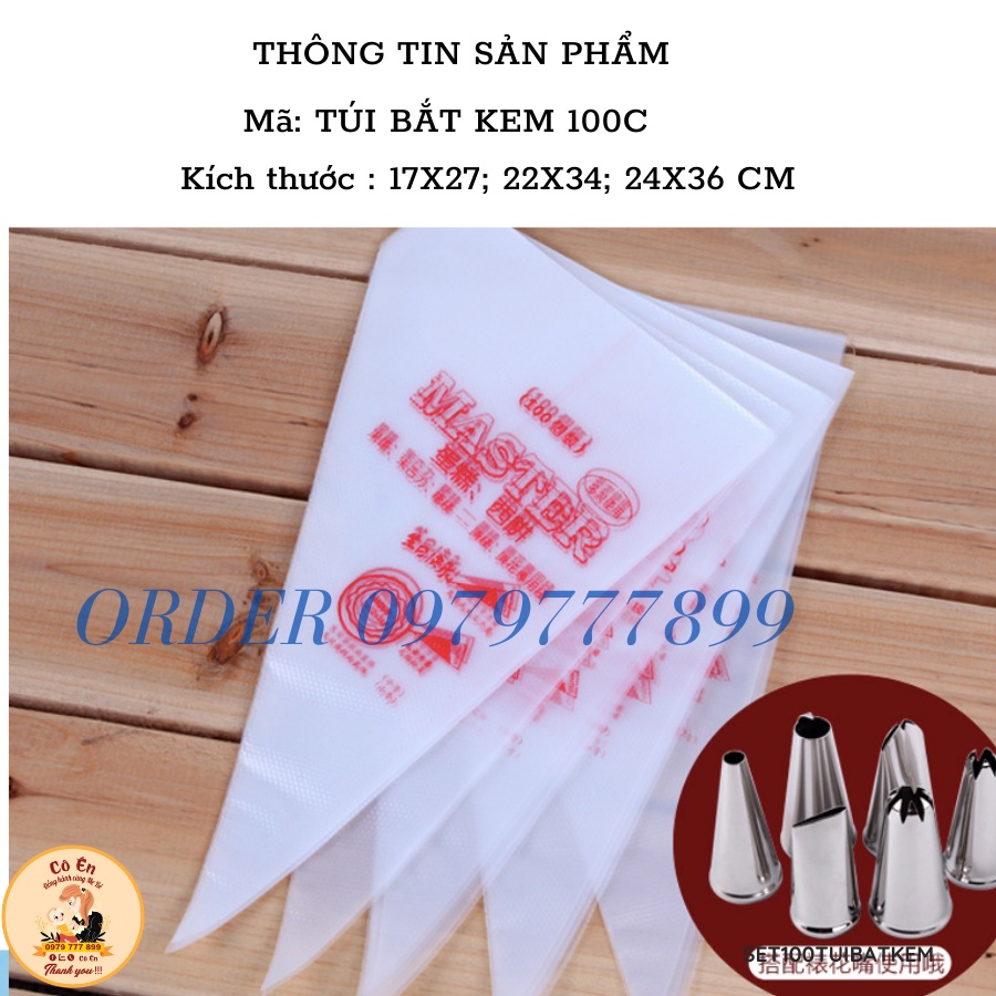10 Chiếc Túi Bắt Bông Kem Nilong Làm Bánh nhiều size