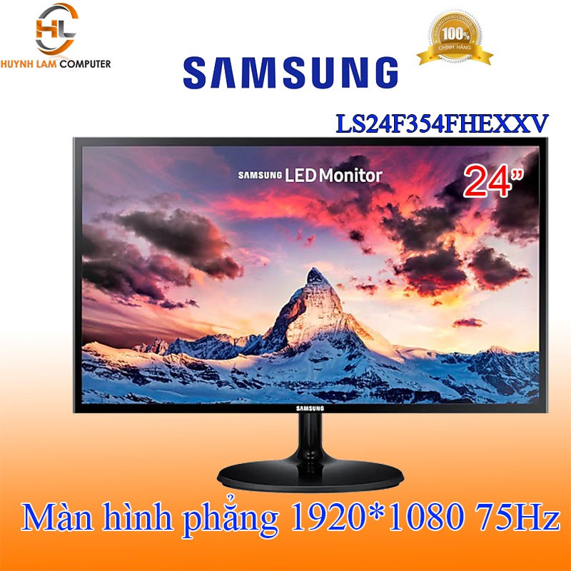 Màn hình máy tính 24inch SamSung LS24F354FHEXXV 1920*1080P 75Hz IPS 5ms - Hãng phân phối