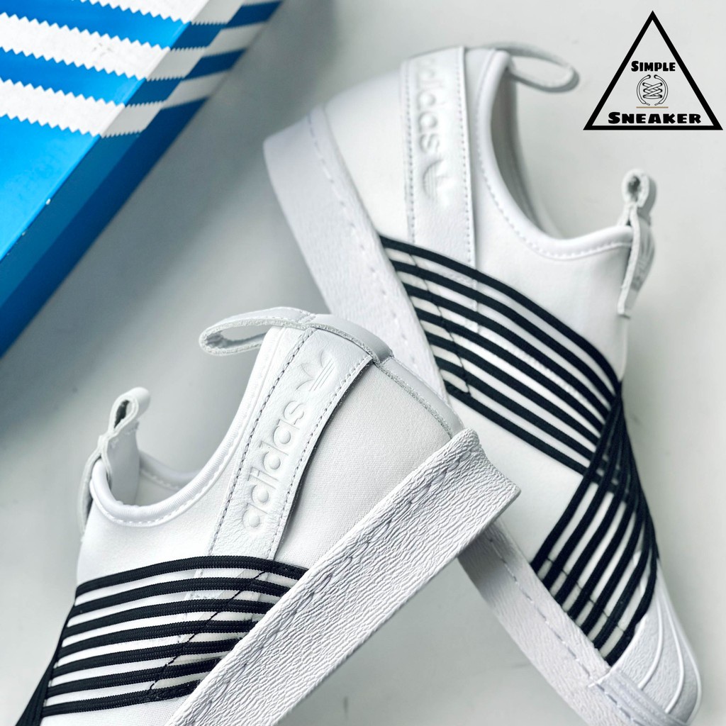 【Giày chạy thể thao】Giày Nữ Super Star 💙FREESHIP💙 Adidas Superstar Slip On Chính Hãng - Giày Snea