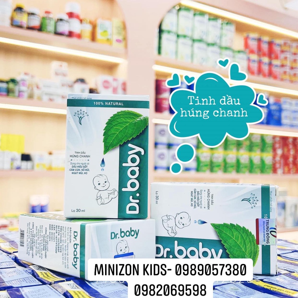 Tinh Dầu Húng Chanh Dr.baby 30ml Chính Hãng | Minizon Kids