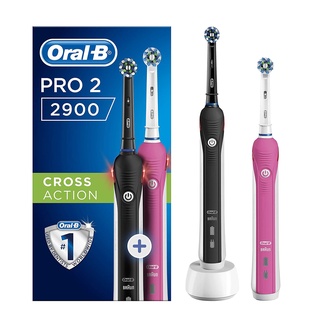 Bàn chải điện Oral-B Pro 2 2900 set 2 máy Made in Germany