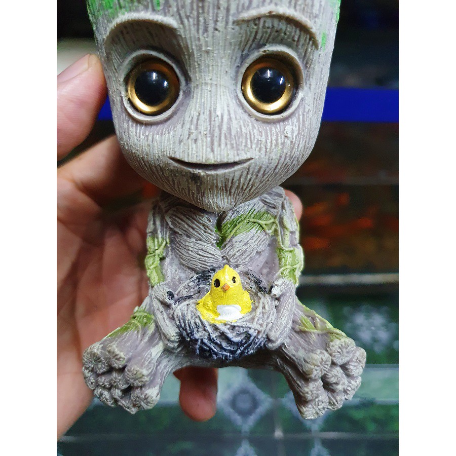 CHÚ BÉ THỎI OXY TRANG TRÍ HỒ CÁ NON BỘ CAO 11CM