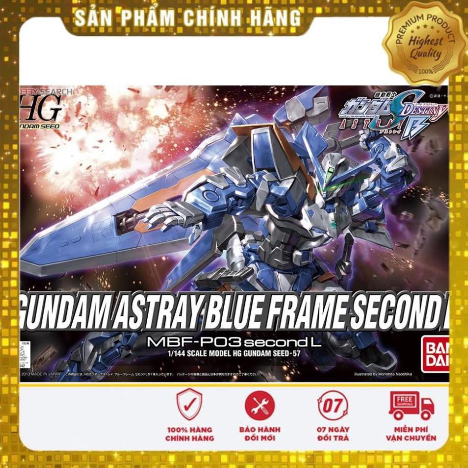 Đồ chơi trẻ em - Mô hình lắp ráp Gundam Bandai Hg Blue Frame Astray Second L 1/144 Hgseed Seed Anime