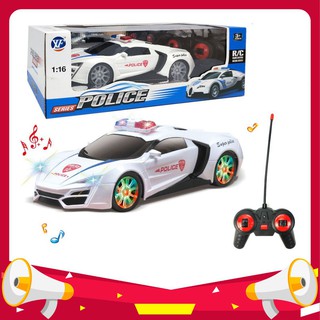 Đồ Chơi Siêu Xe Cảnh Sát Điều Khiển Từ Xa Siêu Cấp Có Đèn Phát Sáng,Điều Khiển 4 Chiều