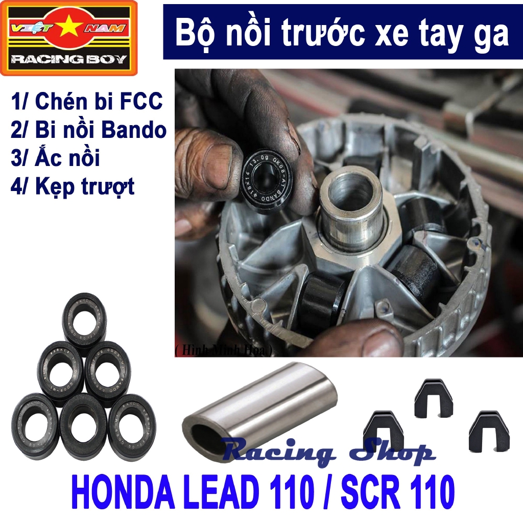 Bộ nồi trước Honda Lead 110, SCR 110 - FCC Japan