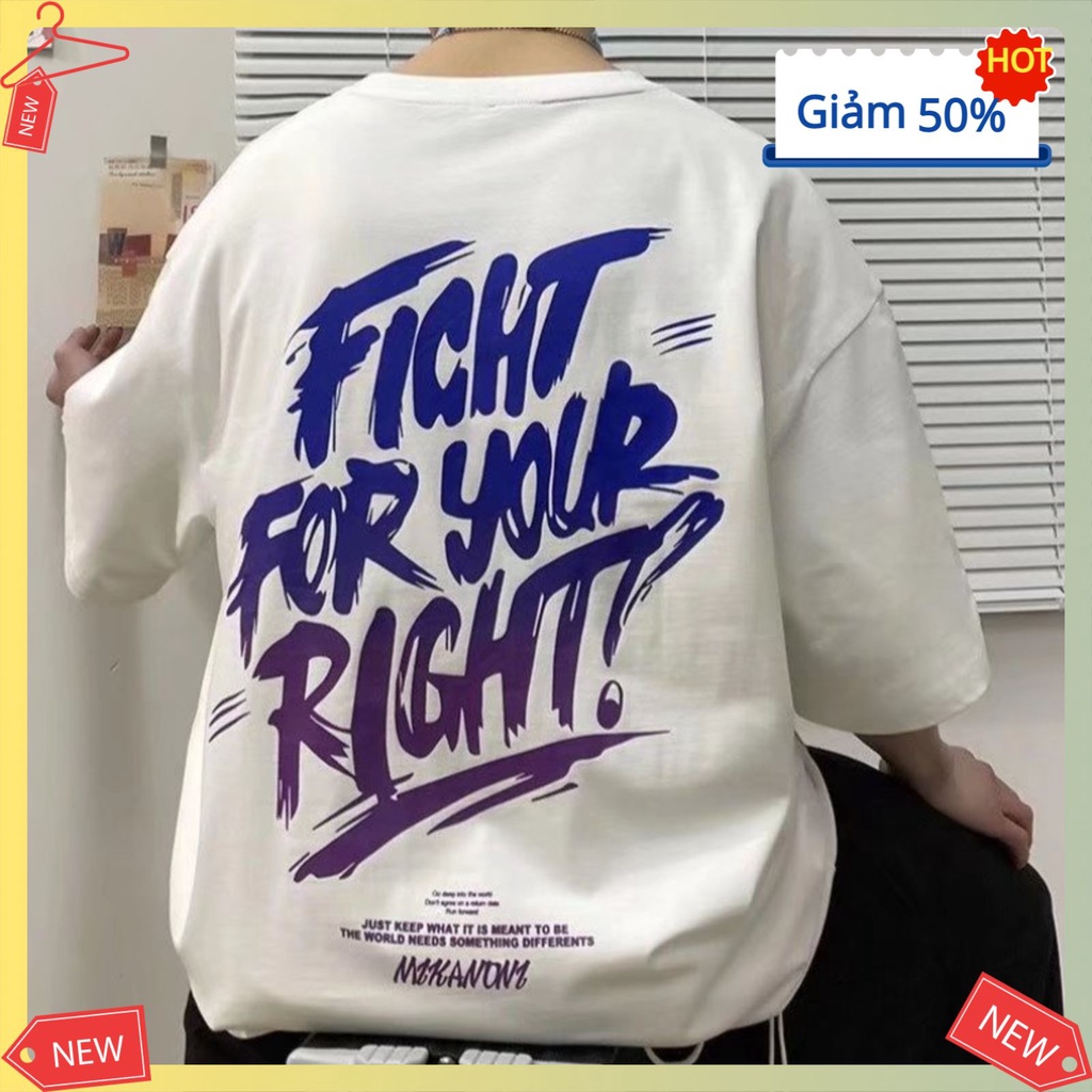 Áo Thun nam nữ Unisex  Áo Phông Unisex Form Rộng Cotton Oversize Rẻ In Chữ Phản Quang Hàn Quốc | BigBuy360 - bigbuy360.vn