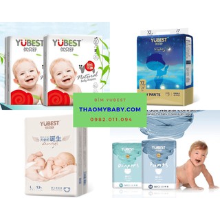 Bỉm YUBEST Angel / Gold / Night / Natural / Nội Địa Trung Quốc Quần / Dán Đủ Size S132, S90, M108, M84, L96, L78