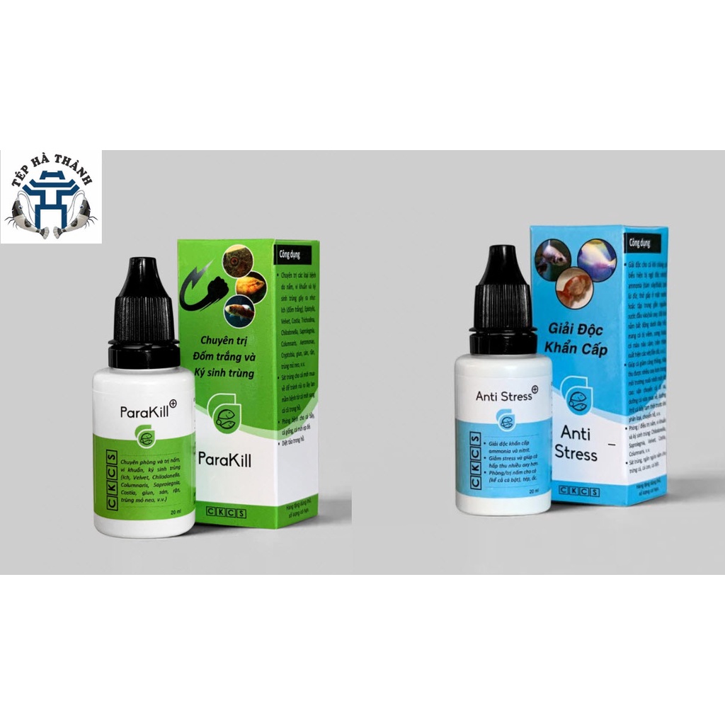 ParaKill &amp; Anti Stress Dưỡng Cá và Phòng Các Loại Nấm Cho Cá Cảnh