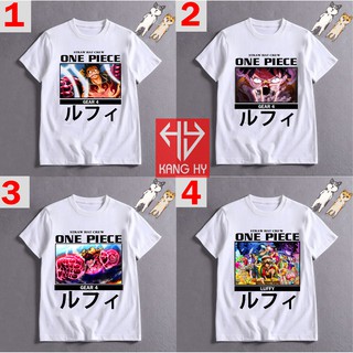 4 mẫu áo thun in hình one piece luffy gear 4 độc lạ F045