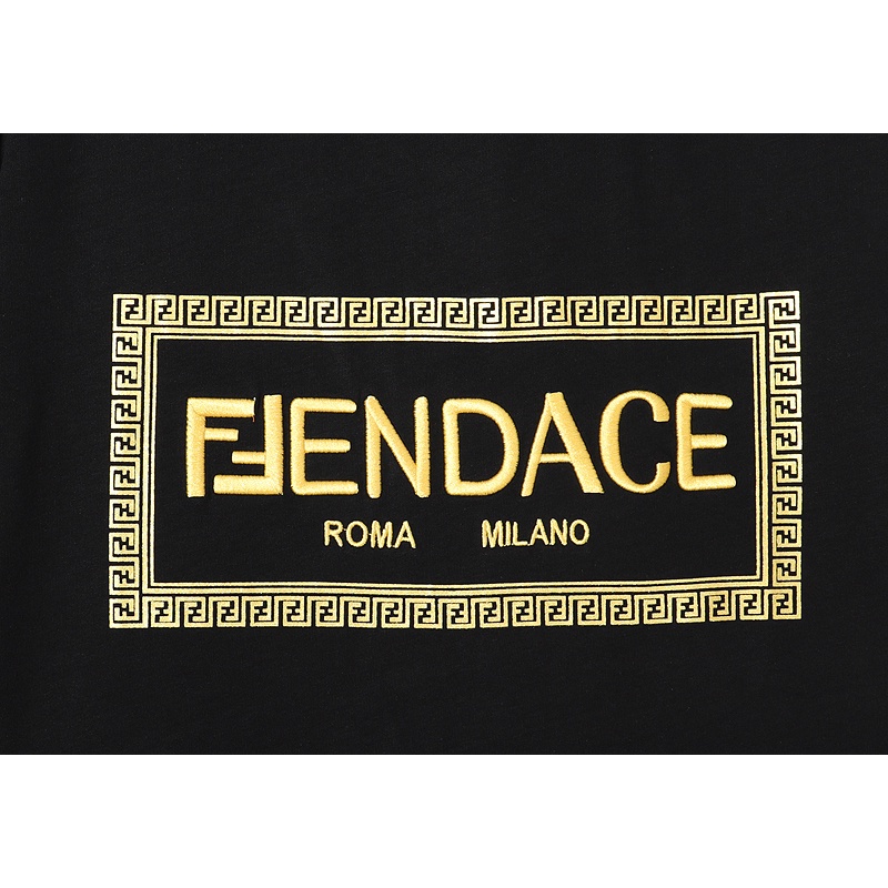 Bán Chạy Nhất Áo Thun Cotton Tay Ngắn Thêu Hình VERS &amp; CE Cho Nam Và Nữ Plus Size