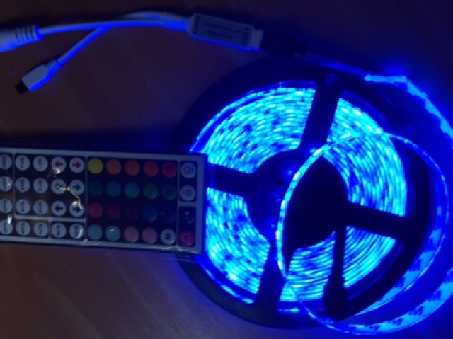 COMBO LED GRB 5050 TRỘN MÀU ĐẦY ĐỦ _DÂY LED +ĐIỀU KHIỂN 44 PHÍM+NGUỒN 12V5A | BigBuy360 - bigbuy360.vn