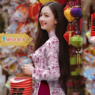 Set vải hoạ tiết lá chất siêu lụa xịn